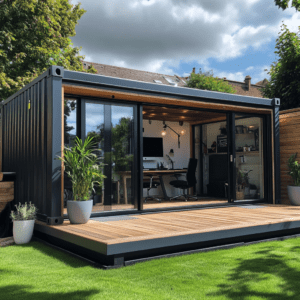 Shipping containers for garden offices