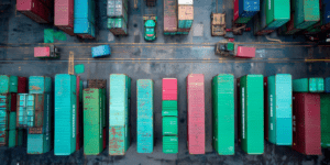 Shipping containers dock