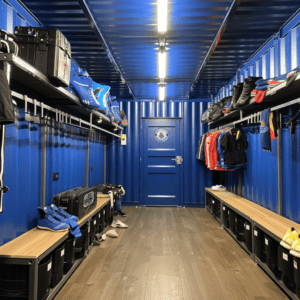 Shipping containers for football clubs