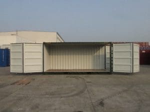 20′ Hi-Cube Full Side Access Green Side Open