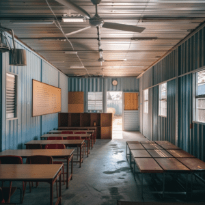 Shipping containers for schools