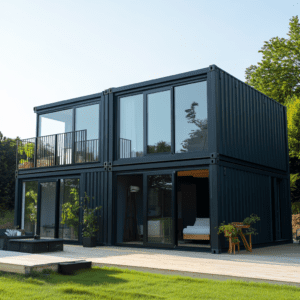 Shipping containers for construction